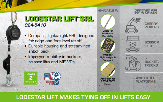 Safewaze Lodestar Lift-SRL Features